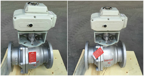 電動鑄鋼球閥Q941F-16C，電動鑄鋼法蘭球閥圖片