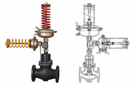 自力式壓力、壓差組合閥結(jié)構(gòu)圖